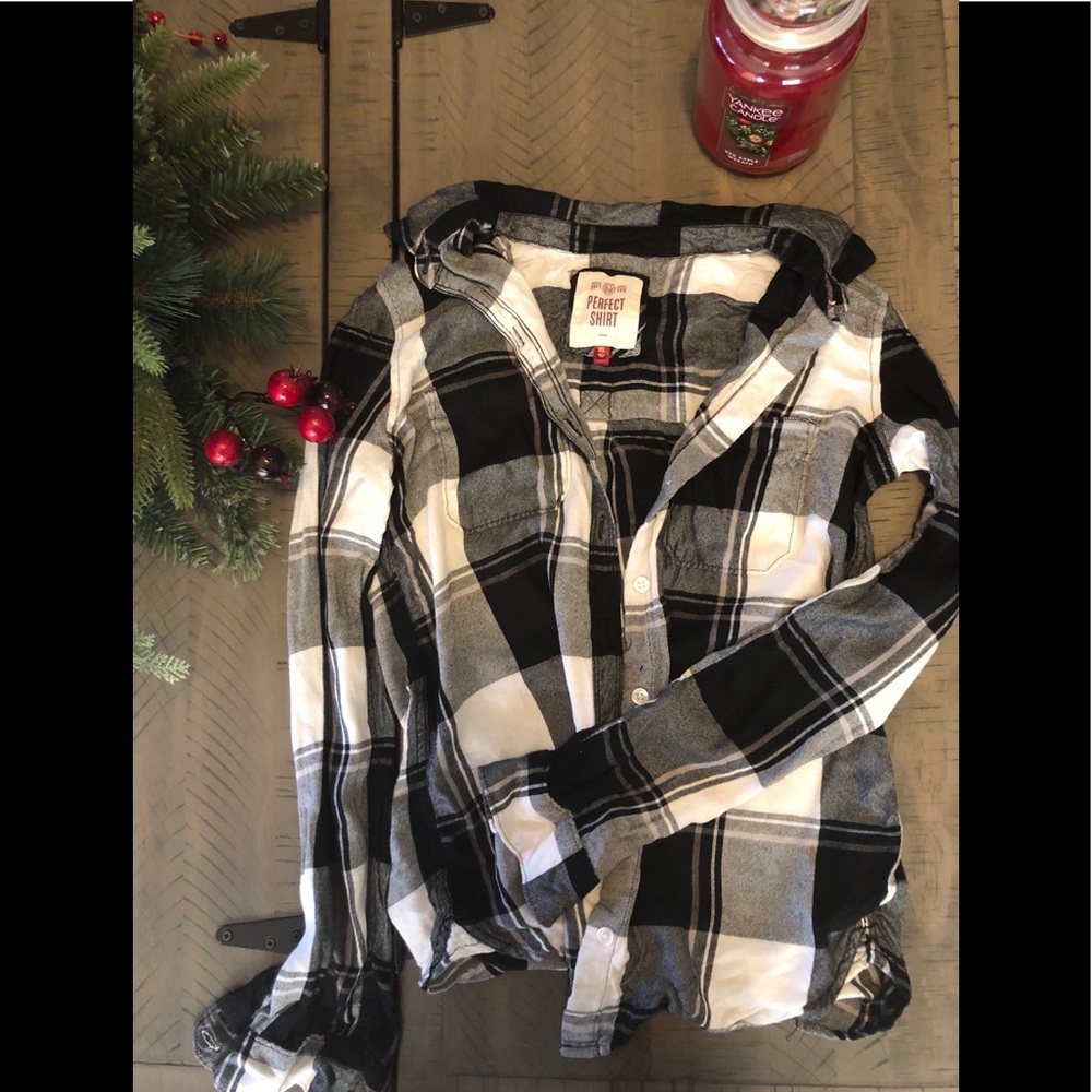 Black and white flannel